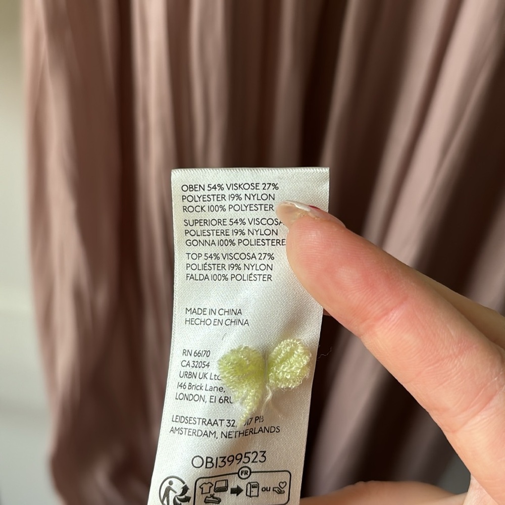 Anthropologie Thea Twofer Lime and Taupe Maxi Dress - Picture 6 of 7